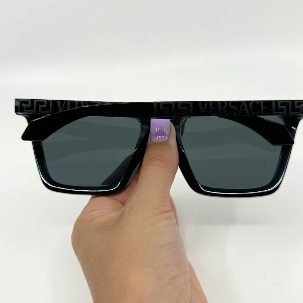 Versace VE4468U GB1/87 Black Dark Grey Sunglasses - Picture 3 of 9